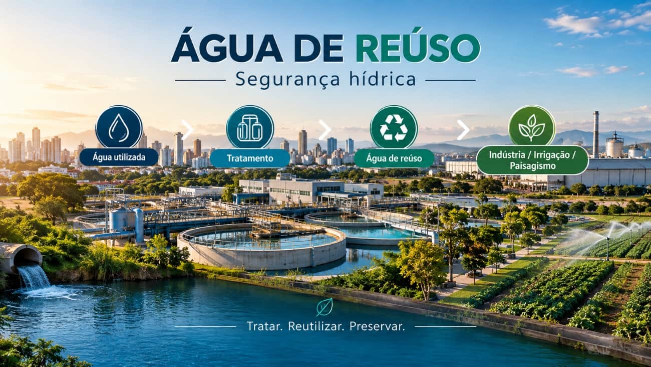 Água de reúso: onde usar e por que importa pra escassez