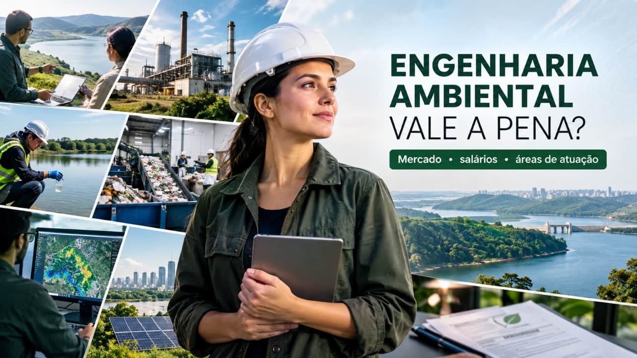 Engenharia Ambiental vale a pena em 2026? Mercado e salário